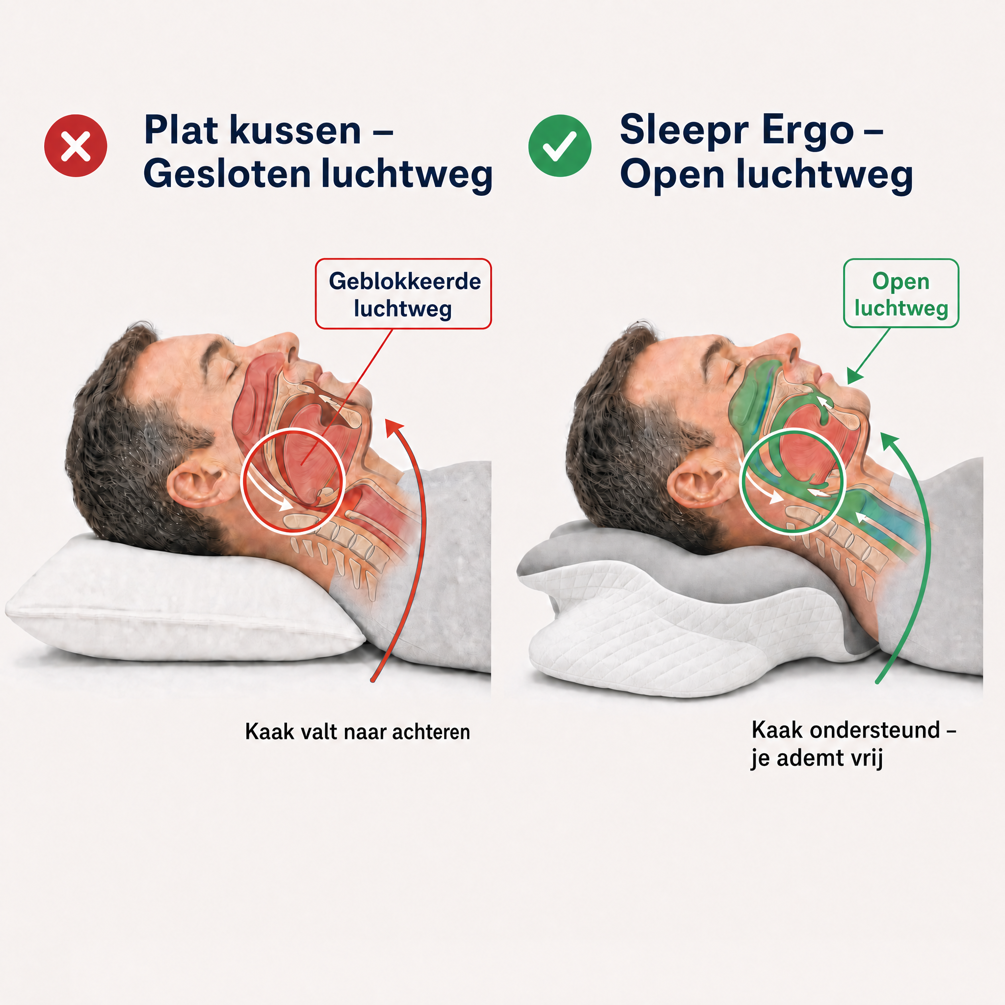 The Sleepr Ergonomic Pillow